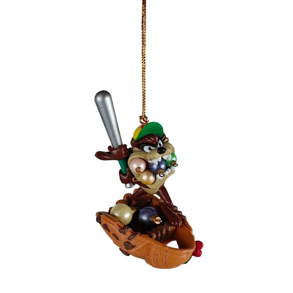Vintage Taz Christmas Ornament 1996 Warner Bros. Looney Tunes Collectible Decor